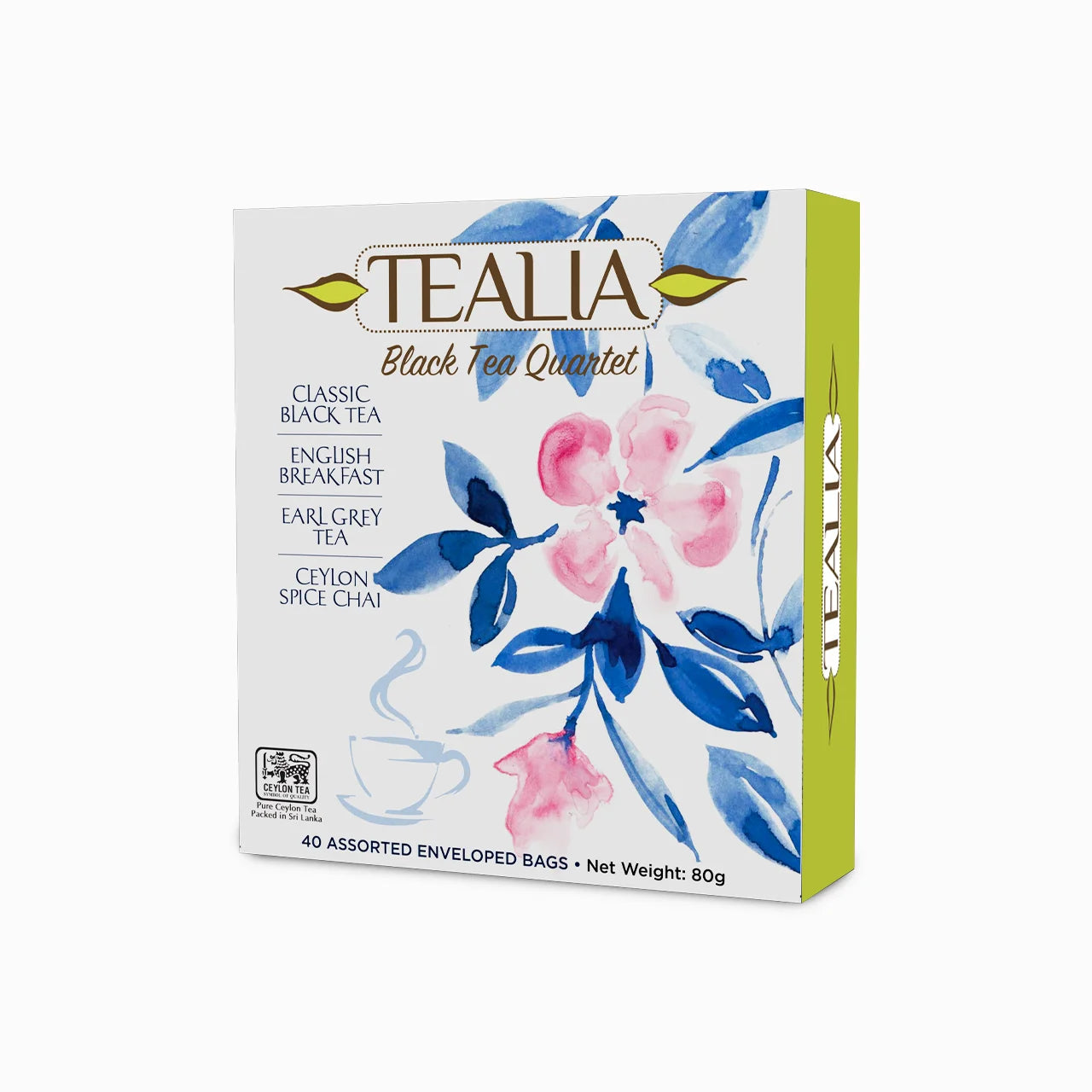 Presentation Box Black Tea Quartet - 40 Enveloped Tea Bags