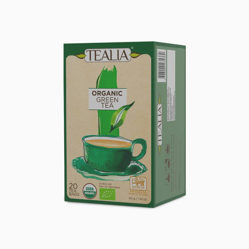 Organic Green Tea (20 Envelope Tea Bags)