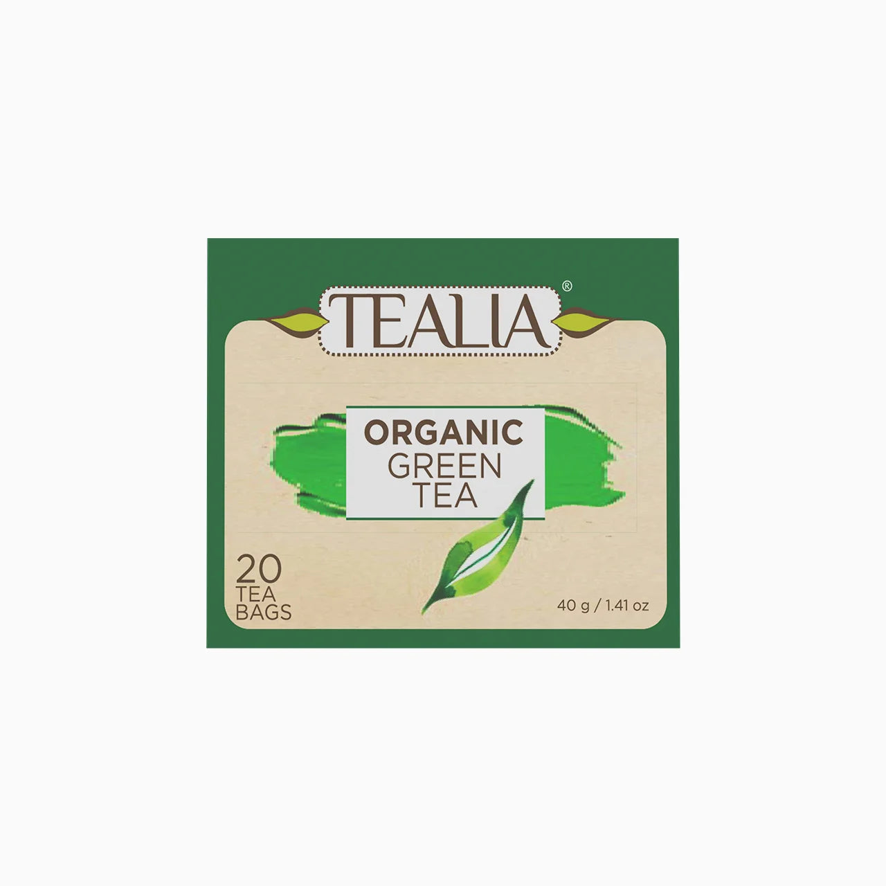Organic Green Tea (20 Envelope Tea Bags)