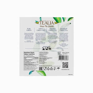 Presentation Box Green Tea Quartet - 40 Enveloped Tea Bags