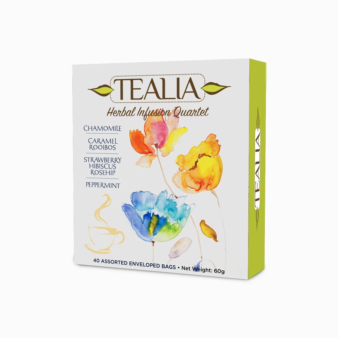 Presentation Box Herbal Tea Quartet - 40 Enveloped Tea Bags