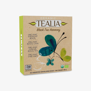 Tealia Organic Black Tea Box - 4 blends x 10 TB