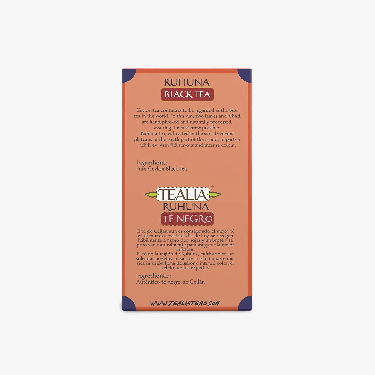 Ceylon Regional Tea - Ruhuna (20 Pyramid Tea Bags)