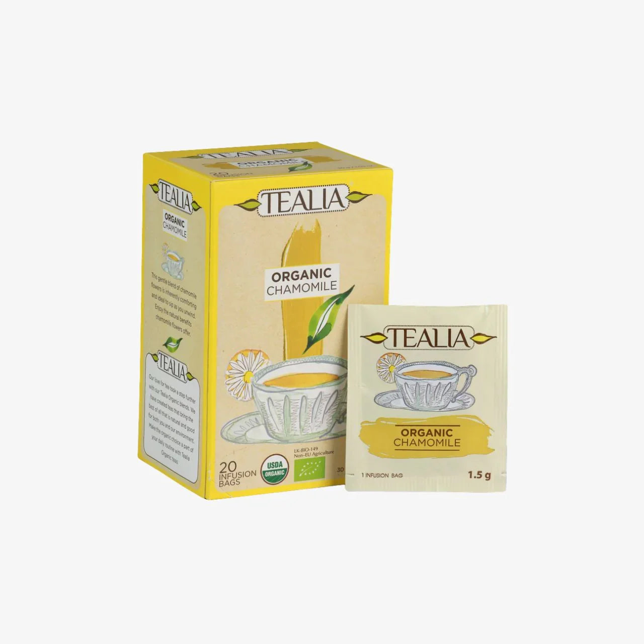 Organic Chamomile (20 Envelope Tea Bags)