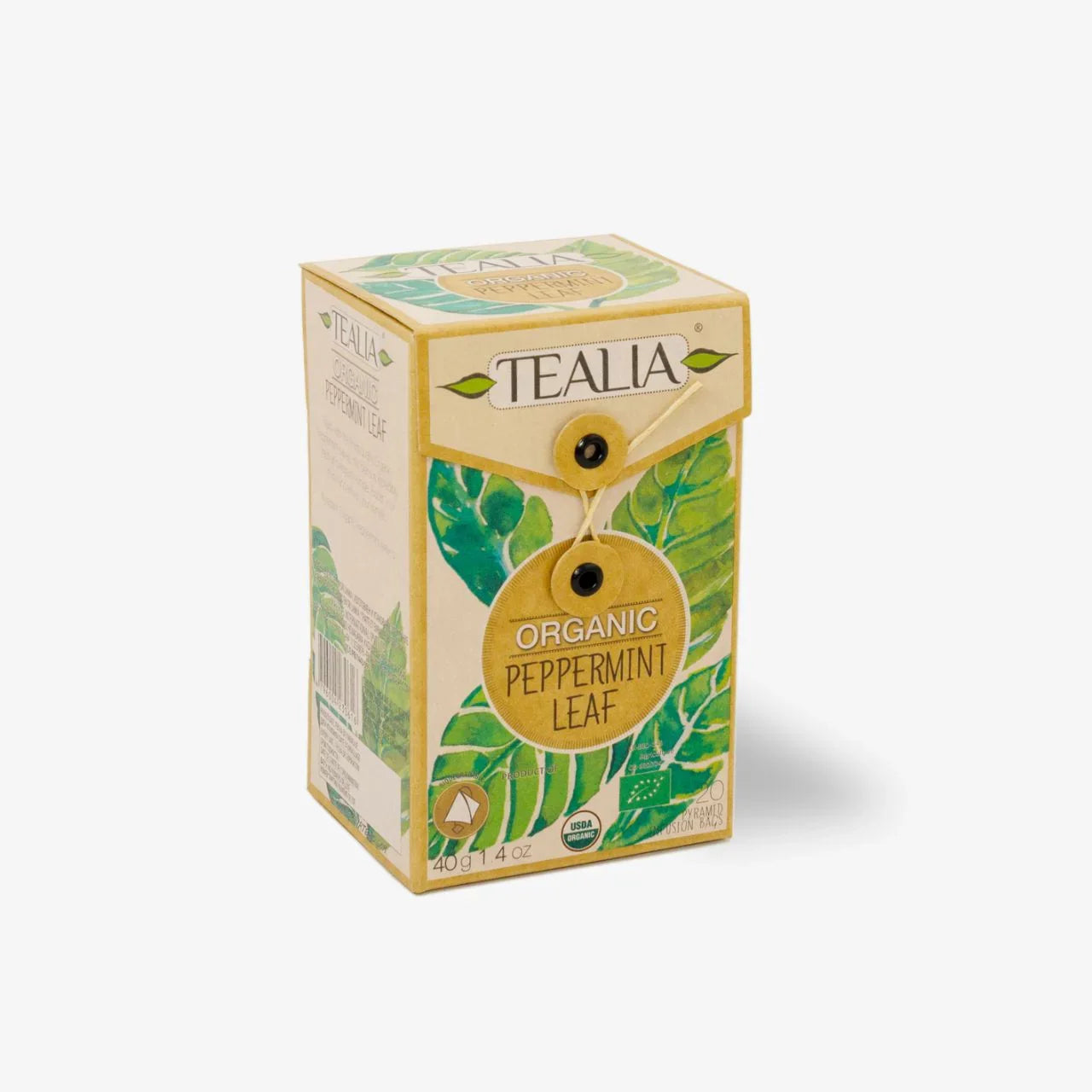 Organic Peppermint Leaf (20 Pyramid infusion Bags)